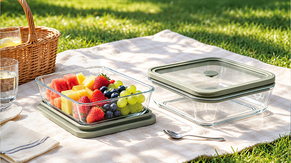 Silicone Glass Lids