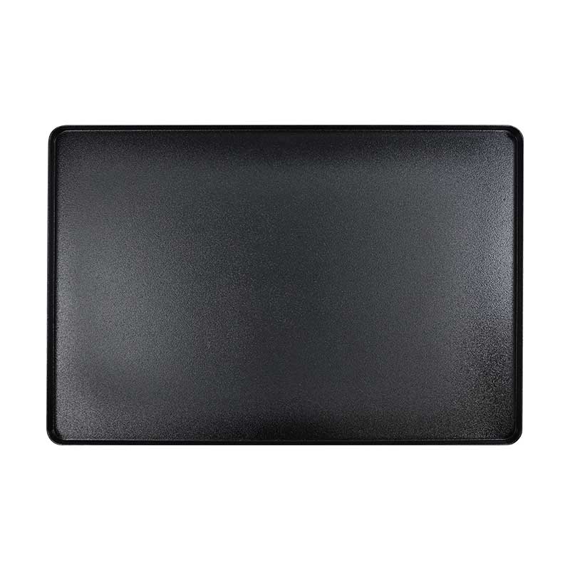 Black Rectangular Rounded-Corner Silicone Baking Tray