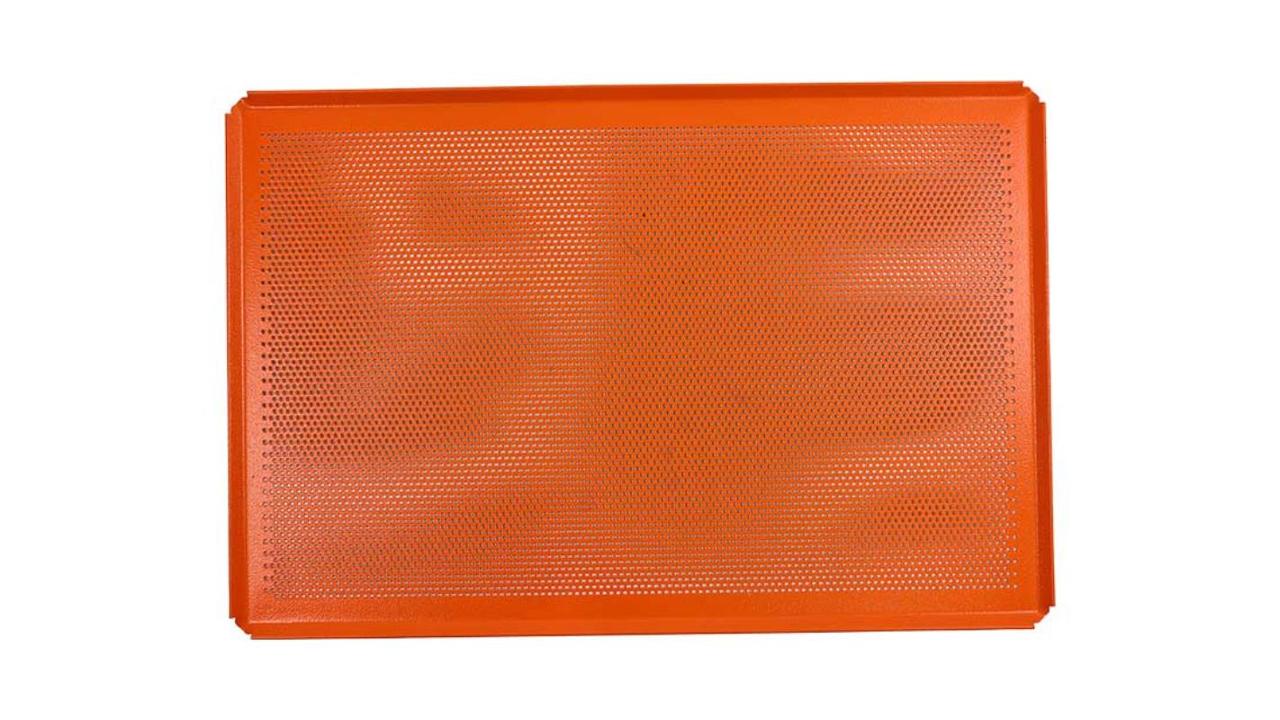 Fengyang Jiasong orange-rectangular-hollow-cut-corner-silicone-baking-tray