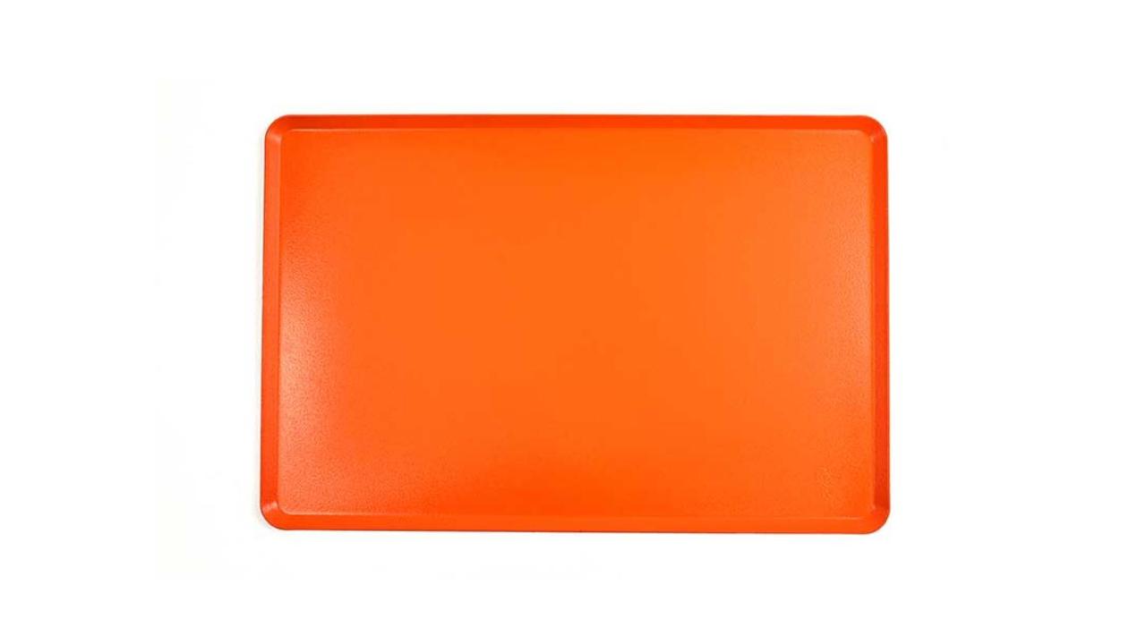 Fengyang Jiasong orange-rectangular-rounded-corner-silicone-angled-edge-baking-tray